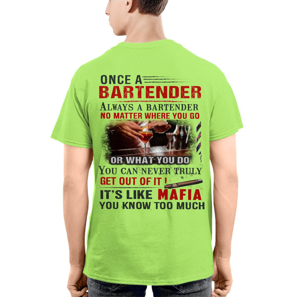 Awesome Bartender It's like mafia-T-shirt - grunx260804-0263