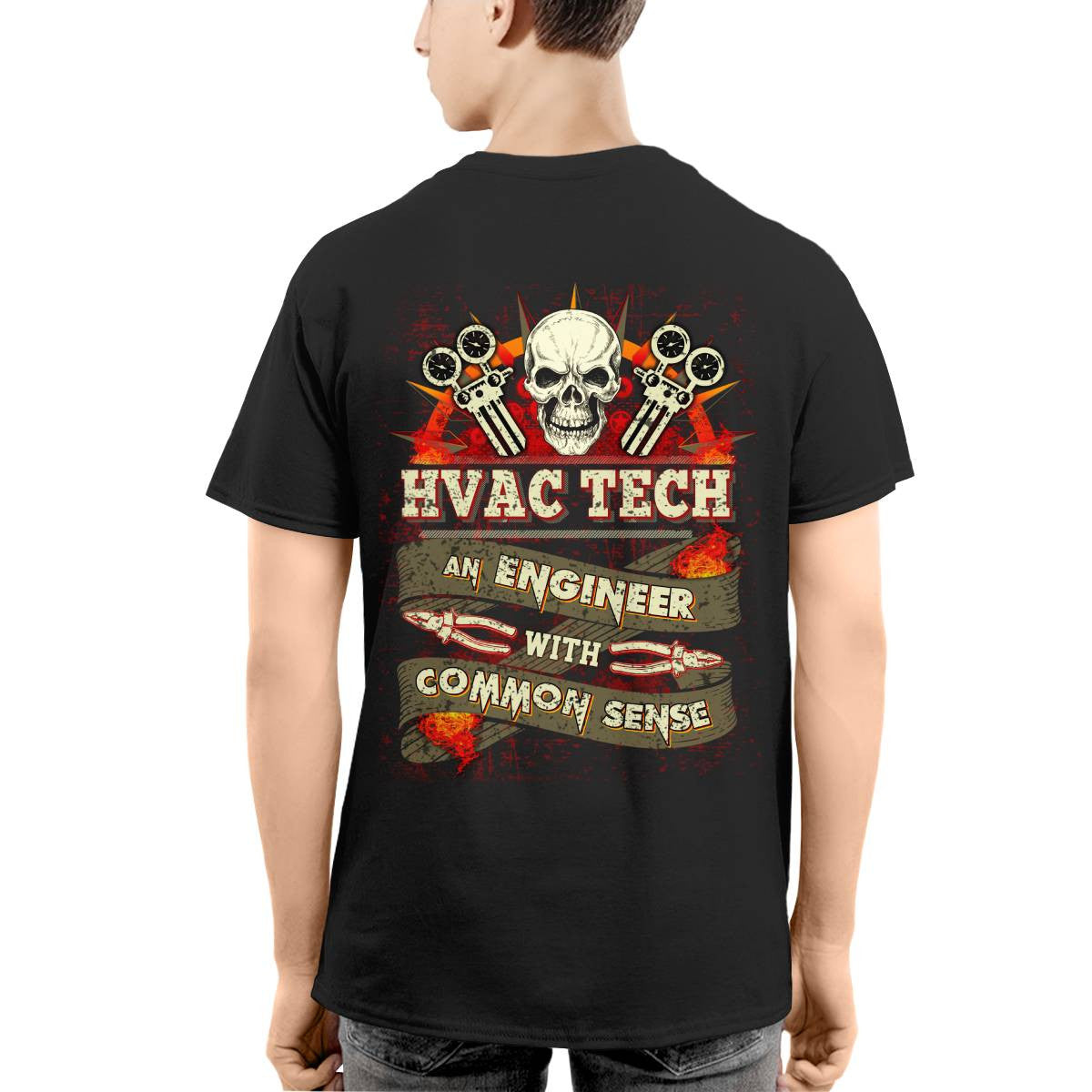 Awesome HVAC Tech an Engineer with common sense-T-shirt - grunx260804-0194