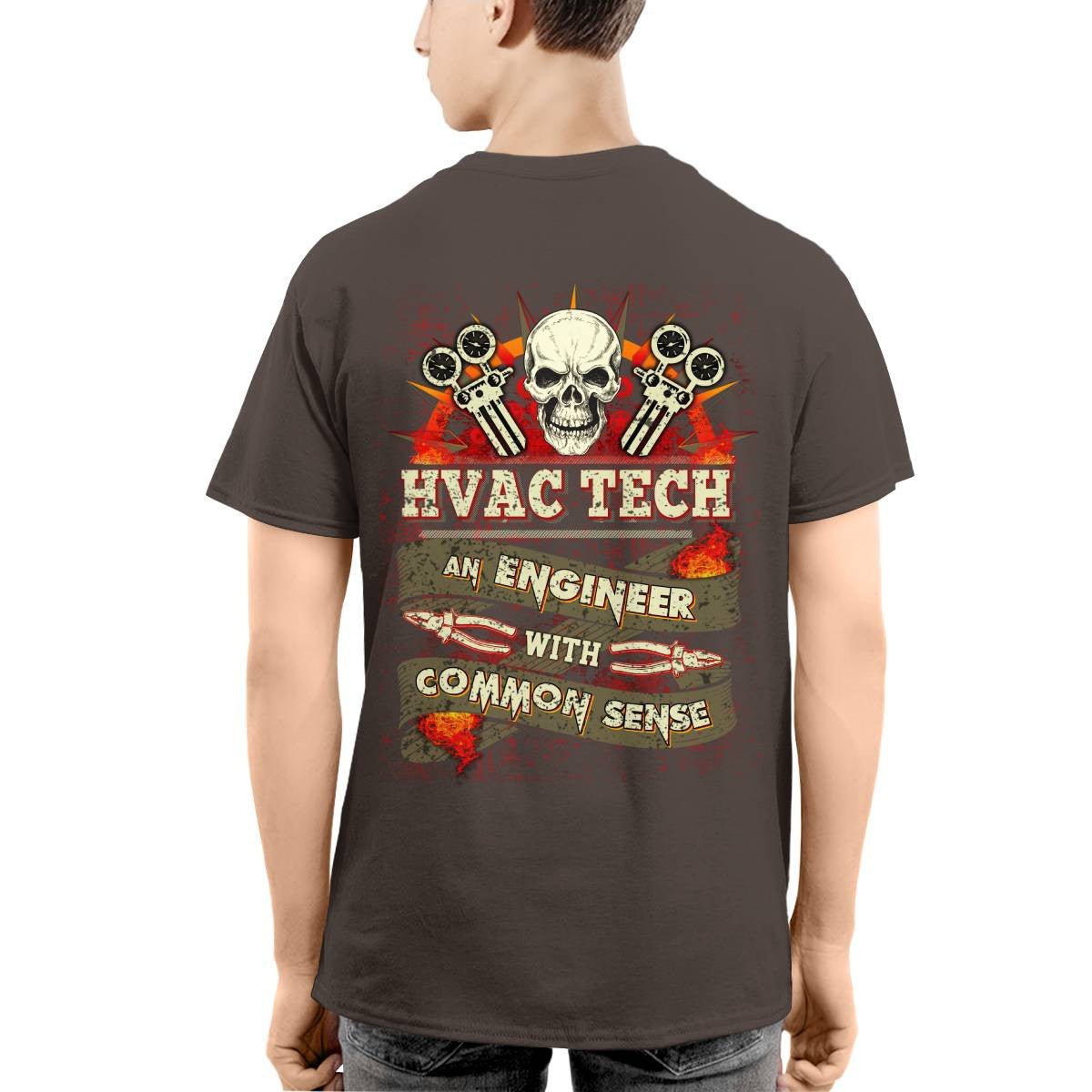 Awesome HVAC Tech an Engineer with common sense-T-shirt - grunx260804-0194
