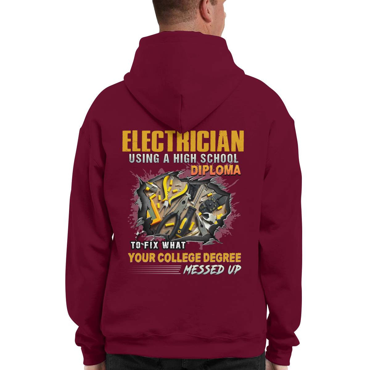 Awesome Electrician-Hoodie - grunx260804-0042