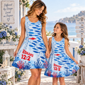 Ocean Fish Sleeveless Dress