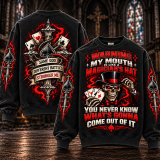 My Mouth Is Like a Magician's Hat – Funny Skull Sweatshirt