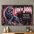 Lion of Judah, He Shall Reign Forever and Ever Canvas