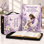 With God All Things Are Possible Bible Cover