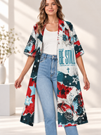 Be Still Butterfly Women's Short-Sleeved Cape