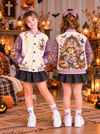 Cross Book Bunny Kids Baseball Jacket