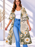 His Way Is Better Daisy Cross Women's Short-Sleeved Cape