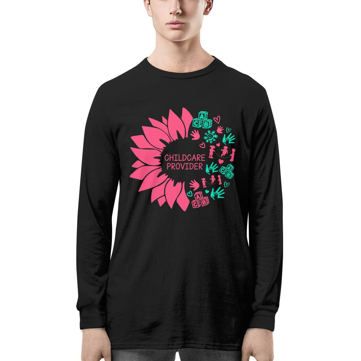 Awesome Childcare Provider-T-shirt-F210824SUFLOG9FCHPRZ4
