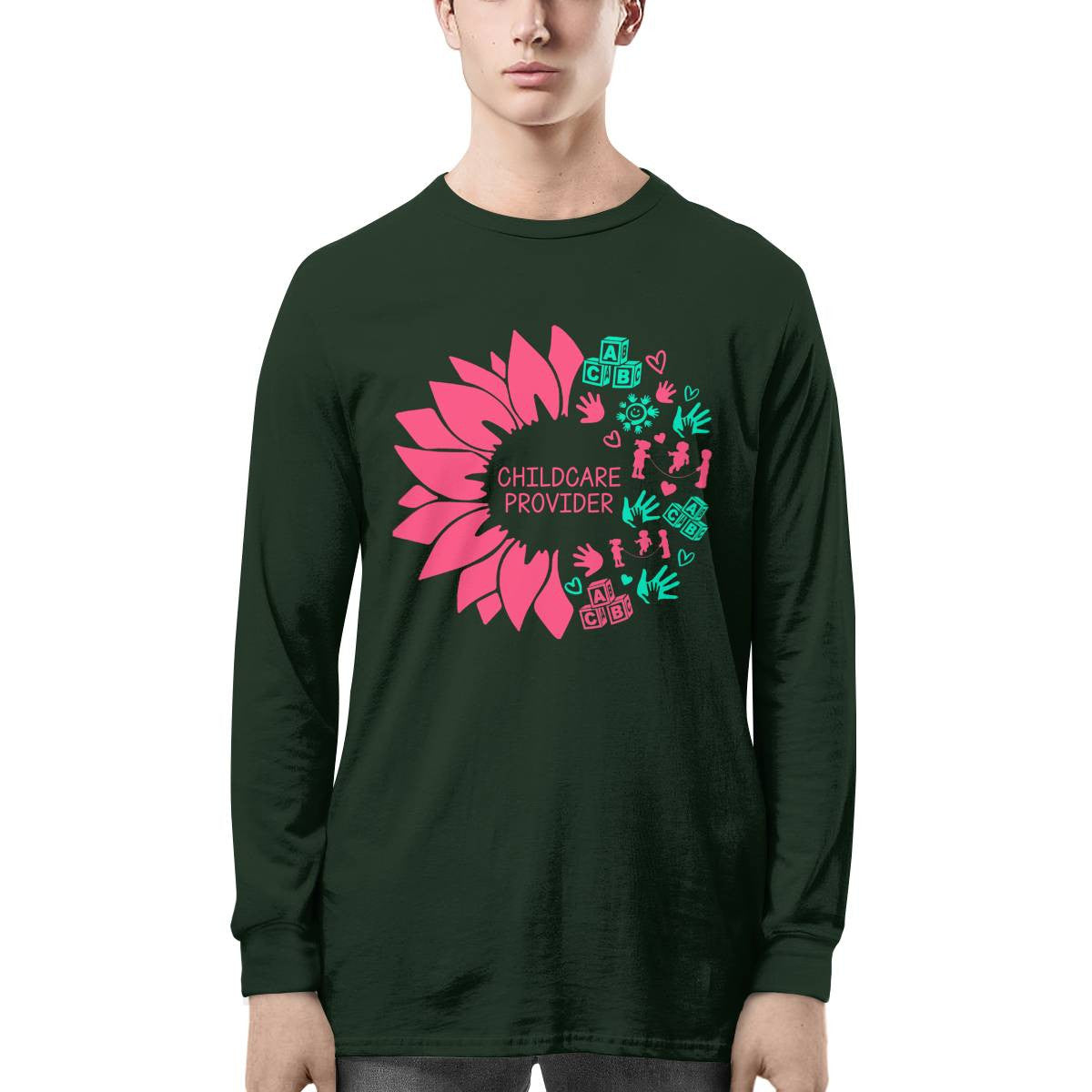 Awesome Childcare Provider-T-shirt-F210824SUFLOG9FCHPRZ4