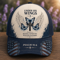 Under His Wings Angel Butterfly Cross Classic Cap