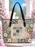 I Will Always Have Hope Floral Quilt Butterfly Saddle Bag