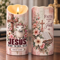 Personalized Jesus The Way The Truth The Life Flameless LED Candle