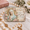 With God All Things Are Possible Personalized PU Leather Pouch