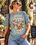 Living Proof Of A Loving God Wooden Cross Butterfly Christian T-Shirt