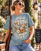 Living Proof Of A Loving God Wooden Cross Butterfly Christian T-Shirt