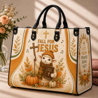 Fall for Jesus PU Leather Handbag