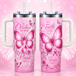 In October We Wear Pink 40oz Top Tumbler