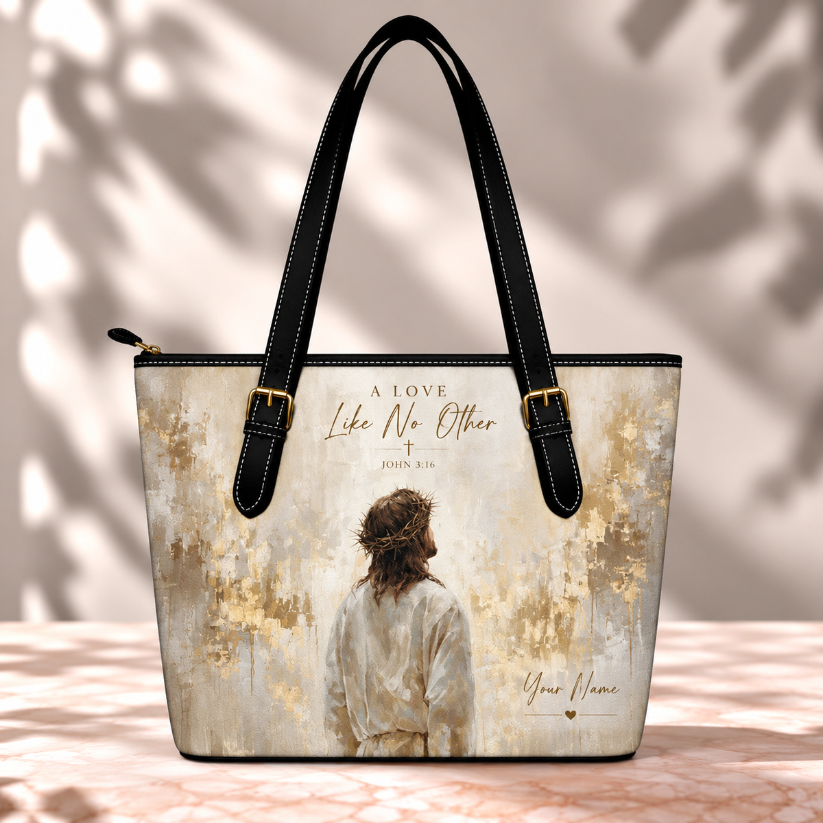 Personalized A Love Like No Other Jesus Saddle Bag
