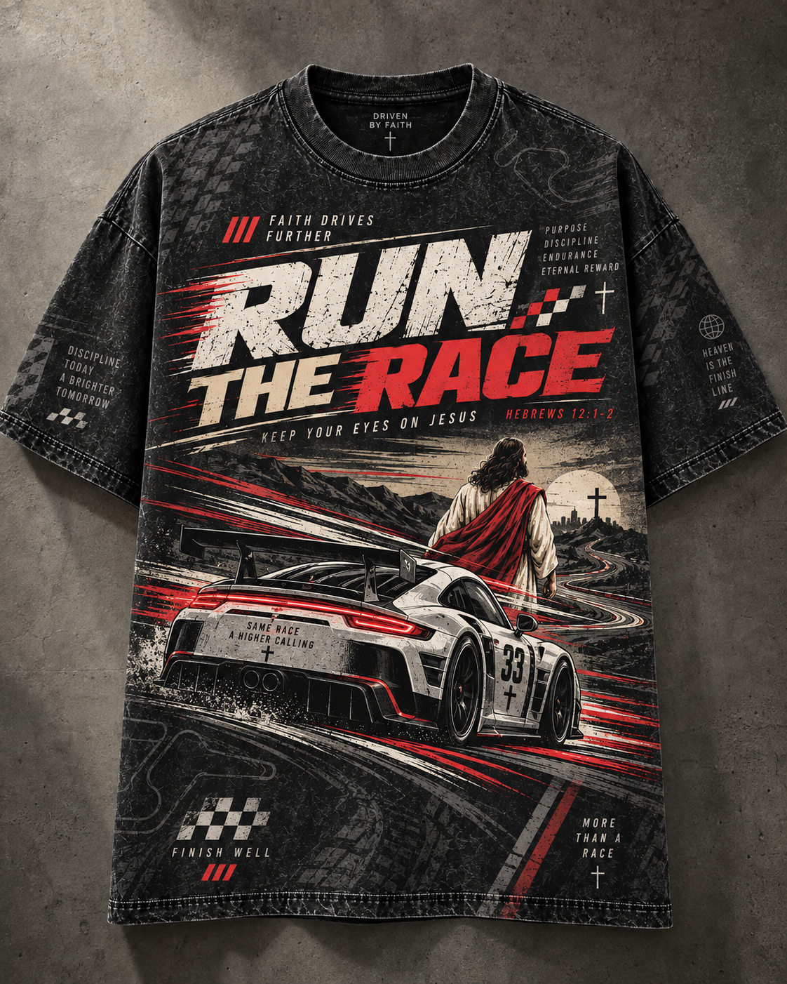 Run the Race Christian Racing T-Shirt