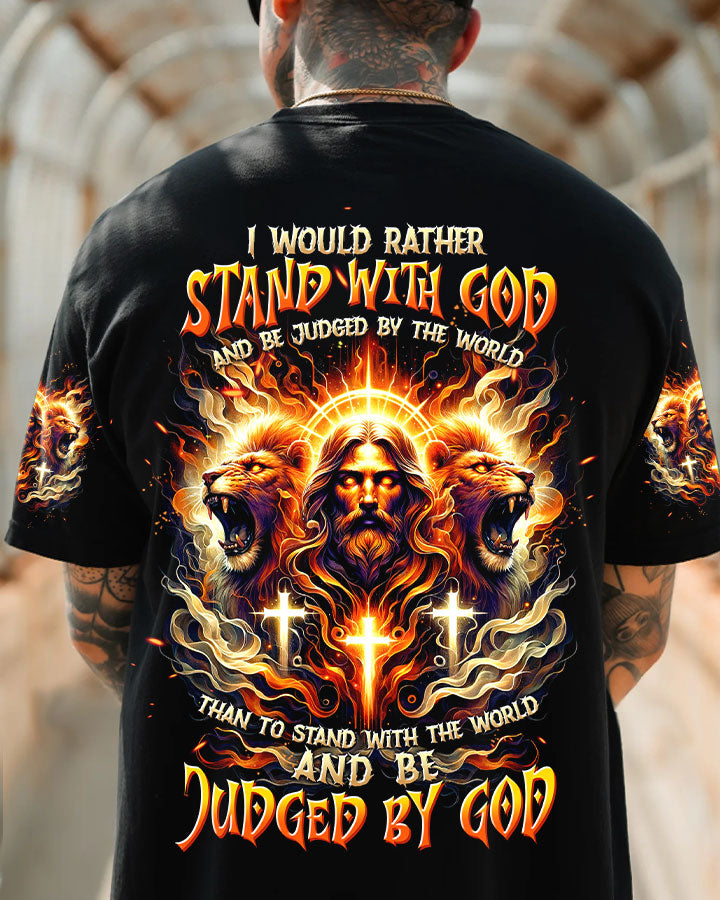I Would Rather Stand With God Men's All Over Print Shirt - Trunx347522