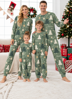 Polar Bear Christmas Family Mixed Cotton Pajamas