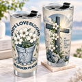 God's Love Blooms In Broken Places Normal Tumbler