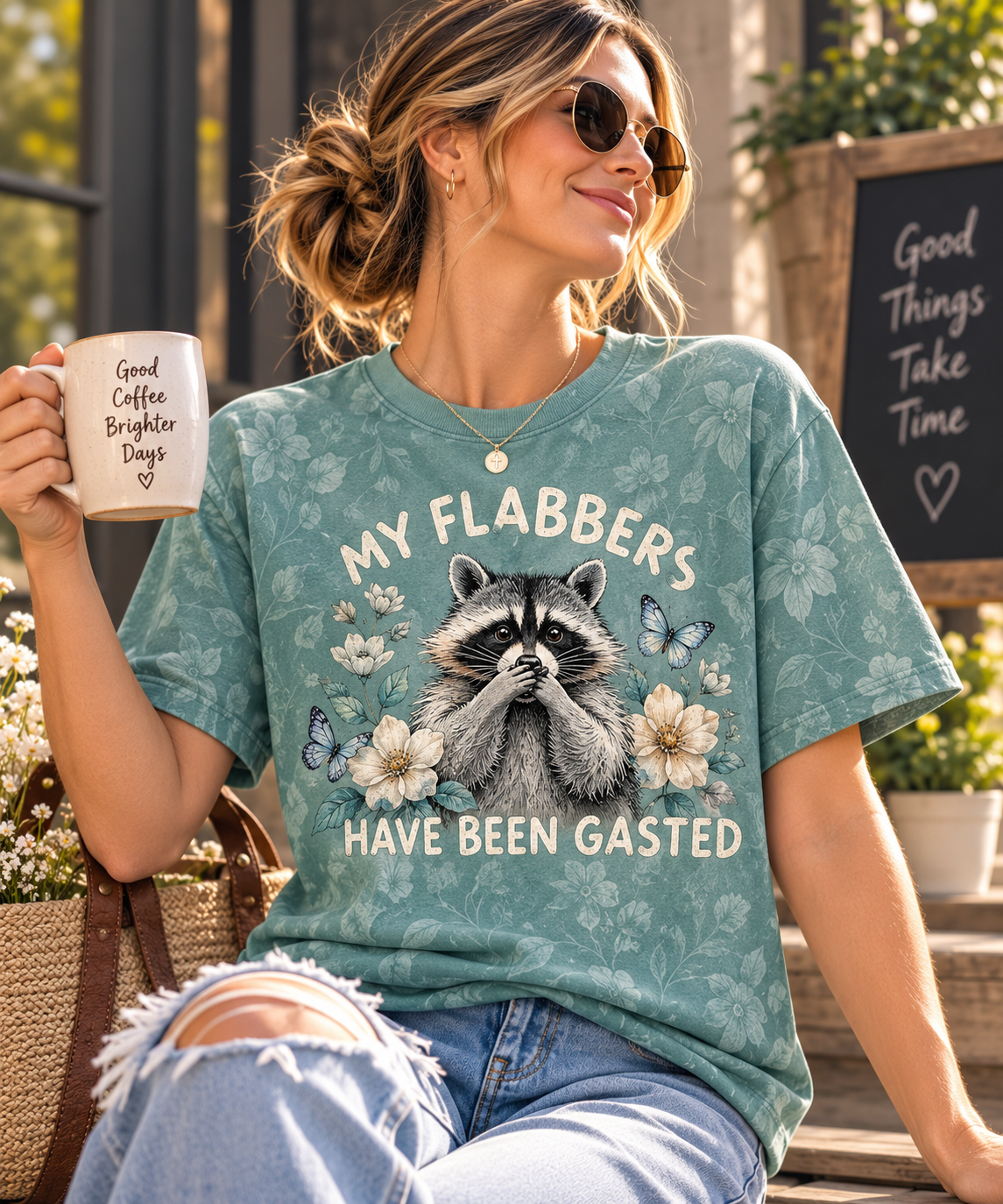 My Flabbers Have Been Gasted Raccoon T-Shirt