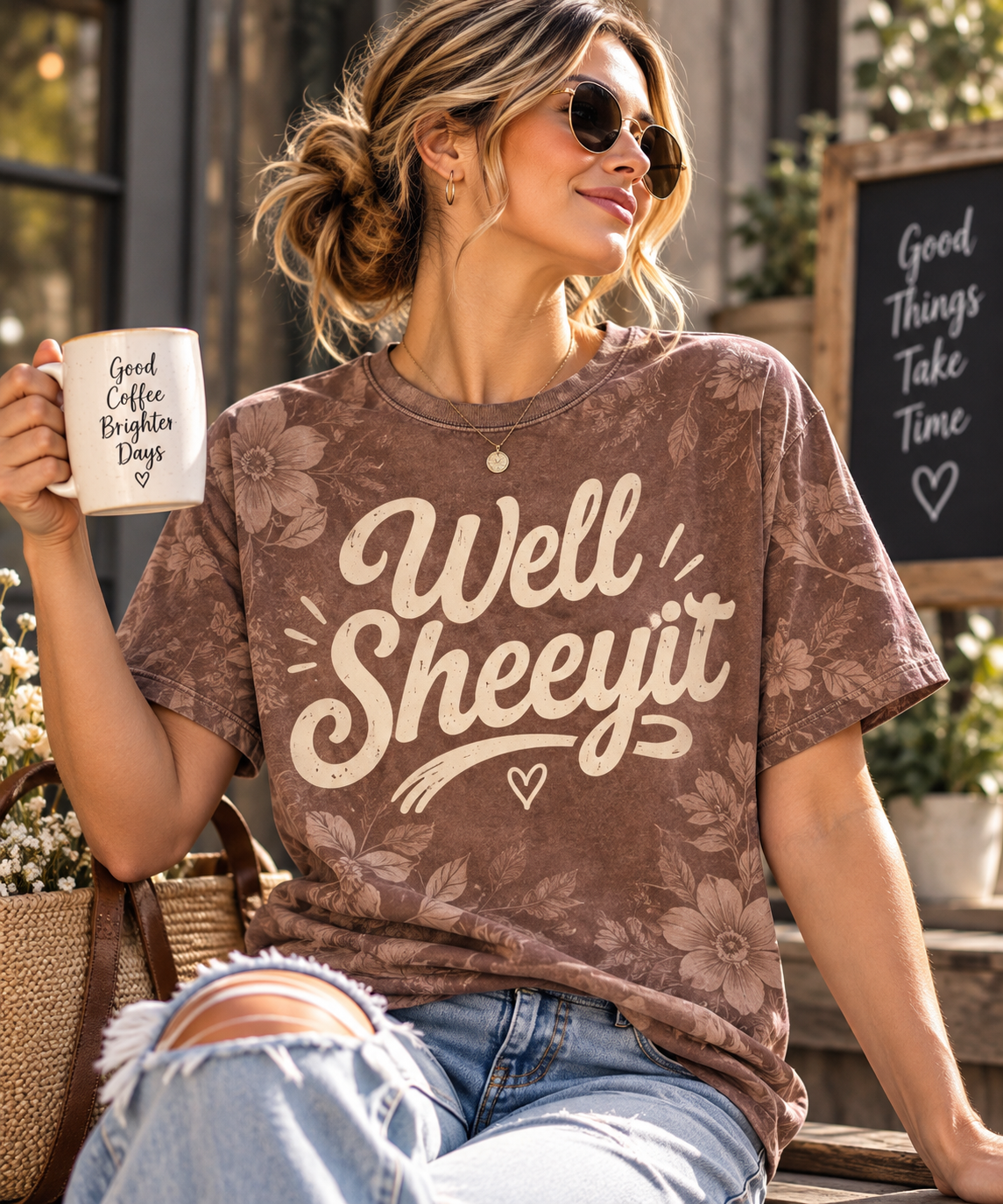 Well Sheyyit Floral Graphic T-Shirt