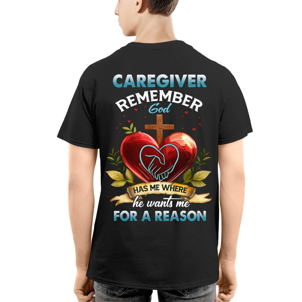 Awesome Caregiver Remember Gold -T-shirt-#F060824GODHS6BCAREZ4