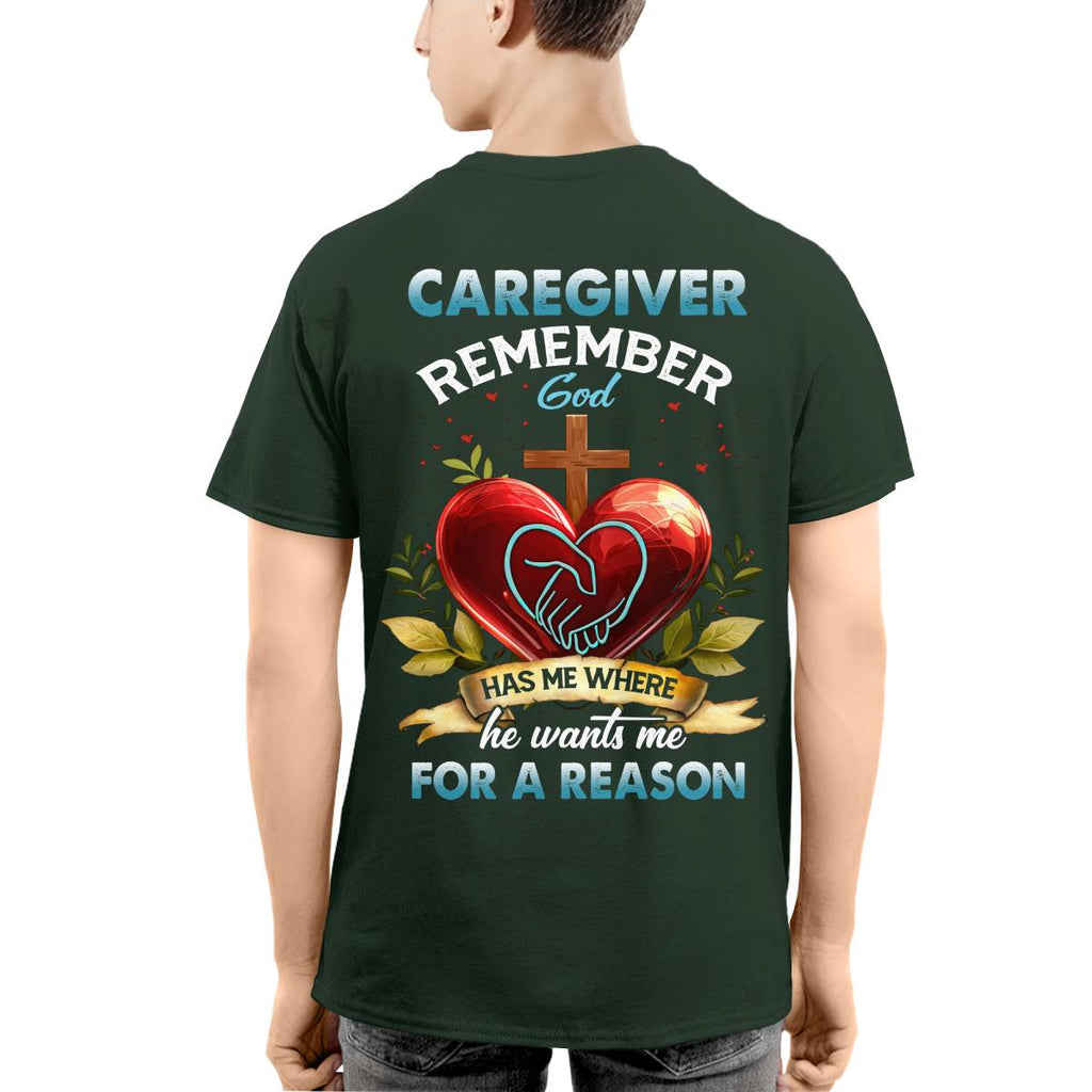 Awesome Caregiver Remember Gold -T-shirt-#F060824GODHS6BCAREZ4