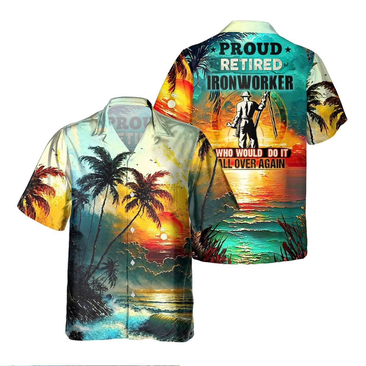 Awesome Ironworker - AOP Pocket Hawaiian Shirt - grunx260804-0287