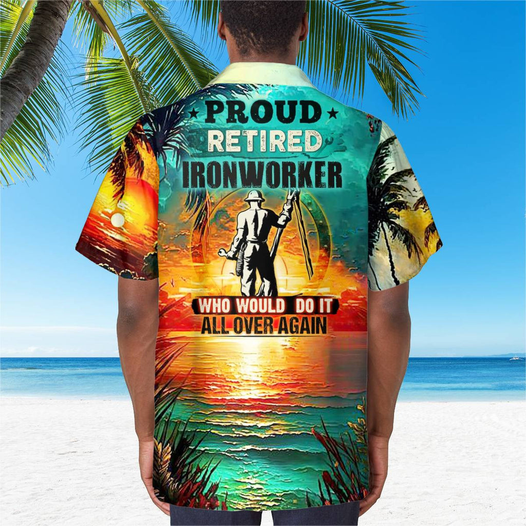 Awesome Ironworker - AOP Pocket Hawaiian Shirt - grunx260804-0287