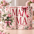 Mama Proverbs 31:25 Rose Bow Coquette Coffee Mug