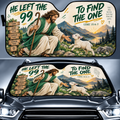 He Left The 99 To Find The One Jesus Car Sun Shade