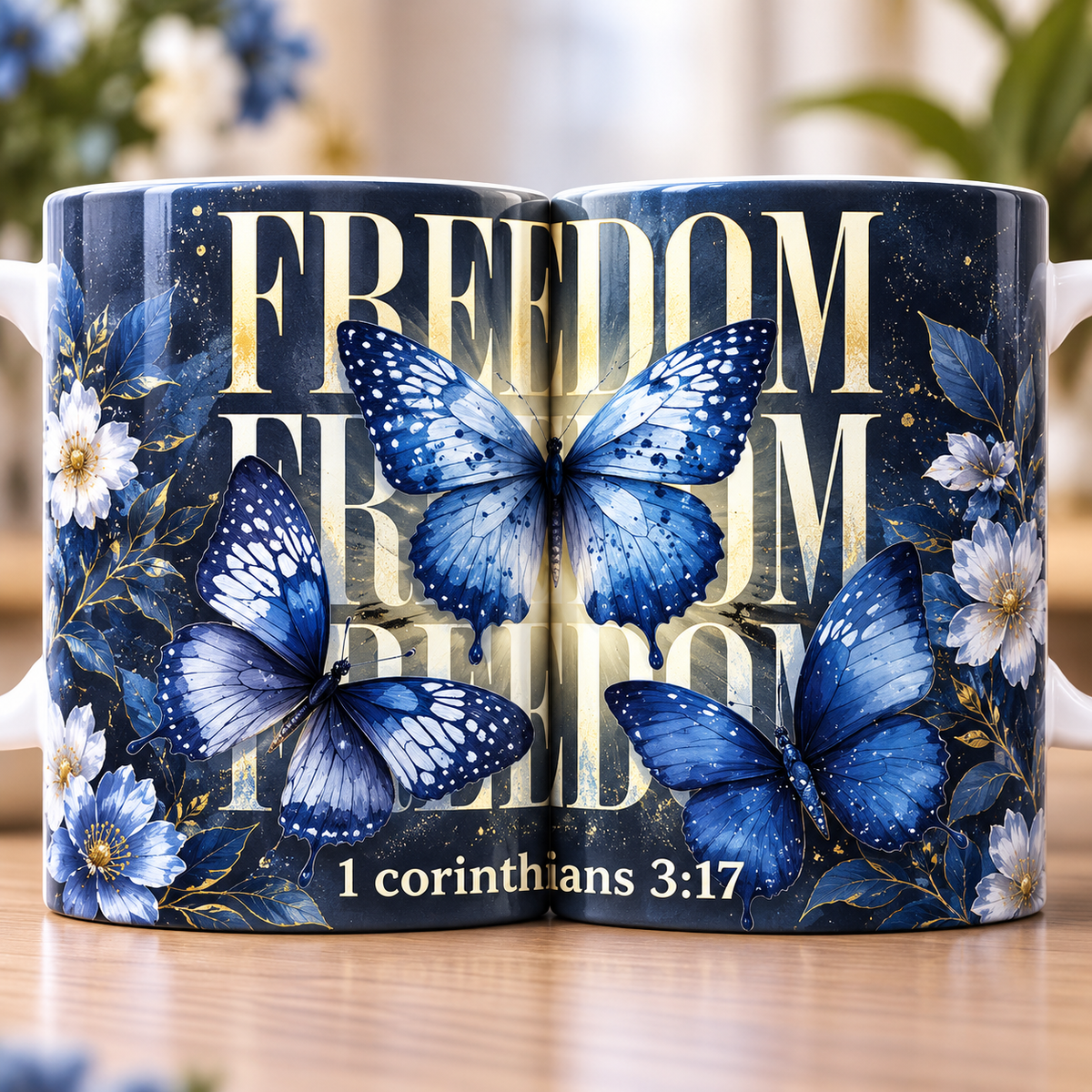 Freedom Butterfly Coffee Mug