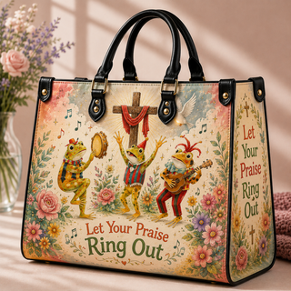 Let Your Praise Ring Out PU Leather Handbag