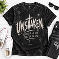 Unshaken — Greater Is He That Is In Me | 1 John 4:4 Mineral Wash Christian T-Shirt
