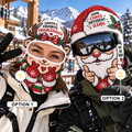 Santa and Reindeer Christmas Funny Face Ski Mask