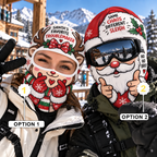 Santa and Reindeer Christmas Funny Face Ski Mask