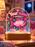 Jesus Fish Personalize LED Night Light
