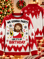 Jesus Birthday Party Ugly Sweater