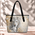 Personalized Strong and Gentle Lion and Lamb Saddle Bag