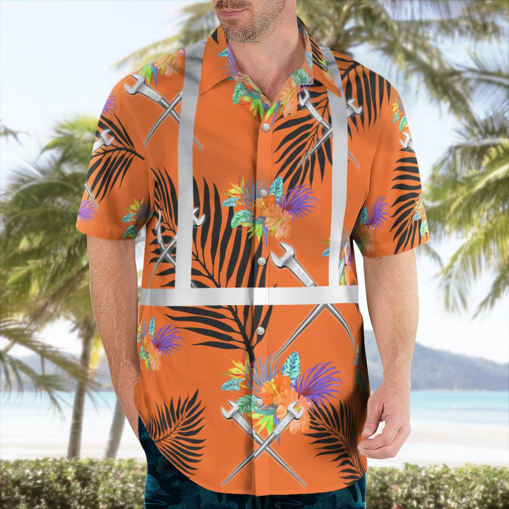Awesome ironworker-AOP Hawaii Shirt - grunx260804-0262