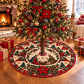 Nativity Patchwork Christmas Tree Skirt
