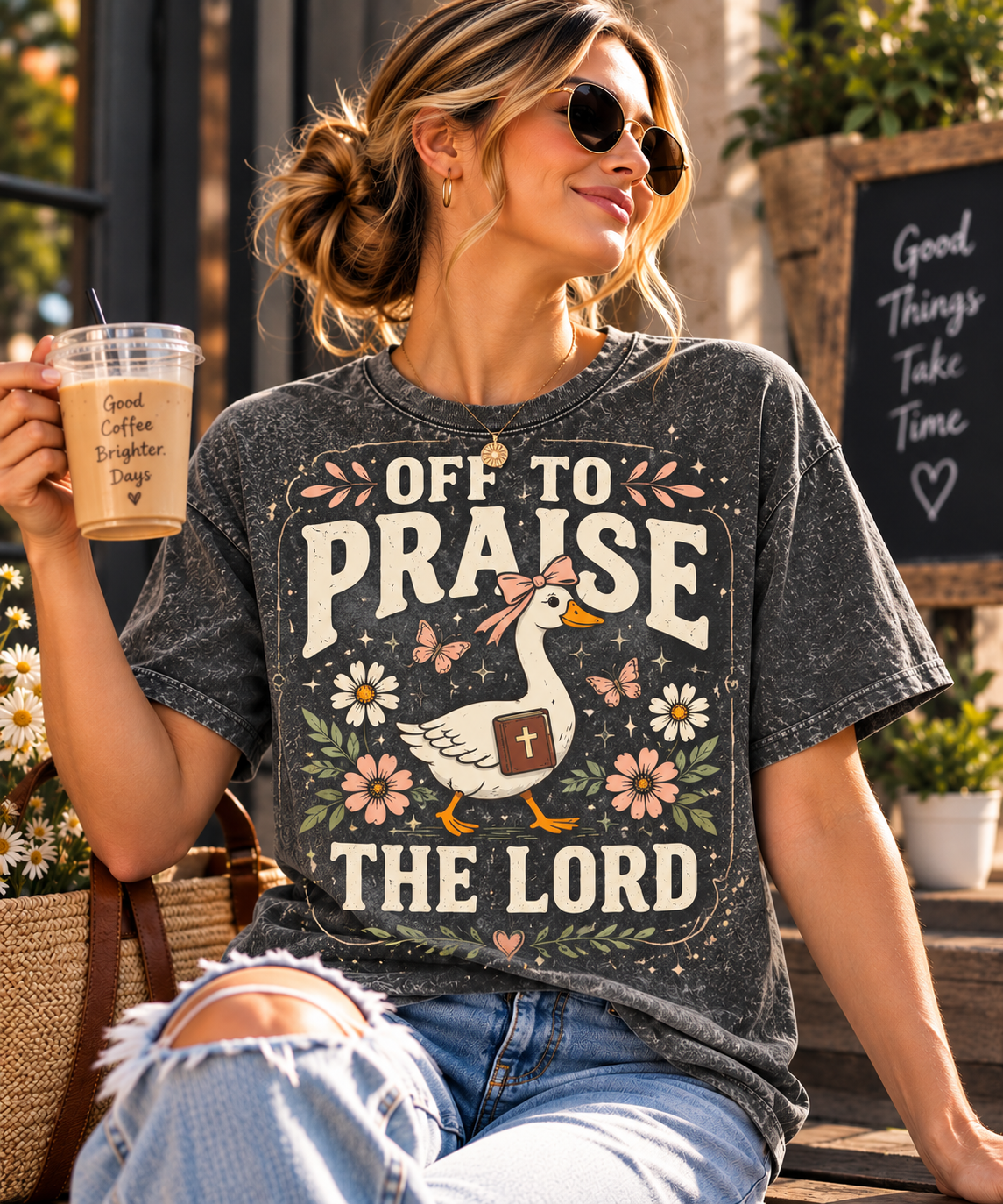 Off To Praise The Lord Christian T-Shirt
