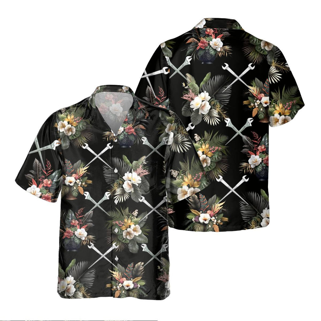 Awesome Ironworker - AOP Pocket Hawaiian Shirt - grunx260804-0283