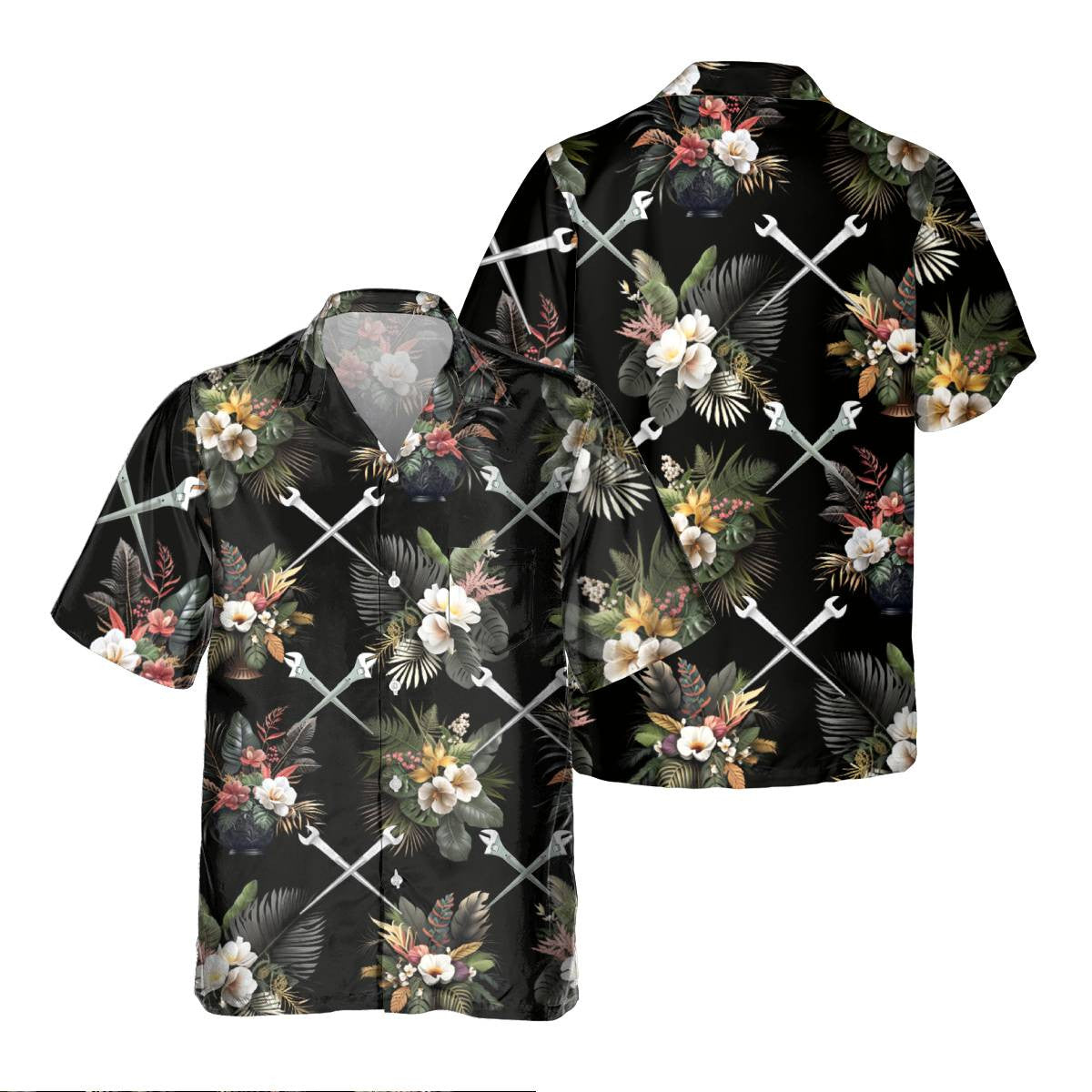 Awesome Ironworker - AOP Pocket Hawaiian Shirt - grunx260804-0283
