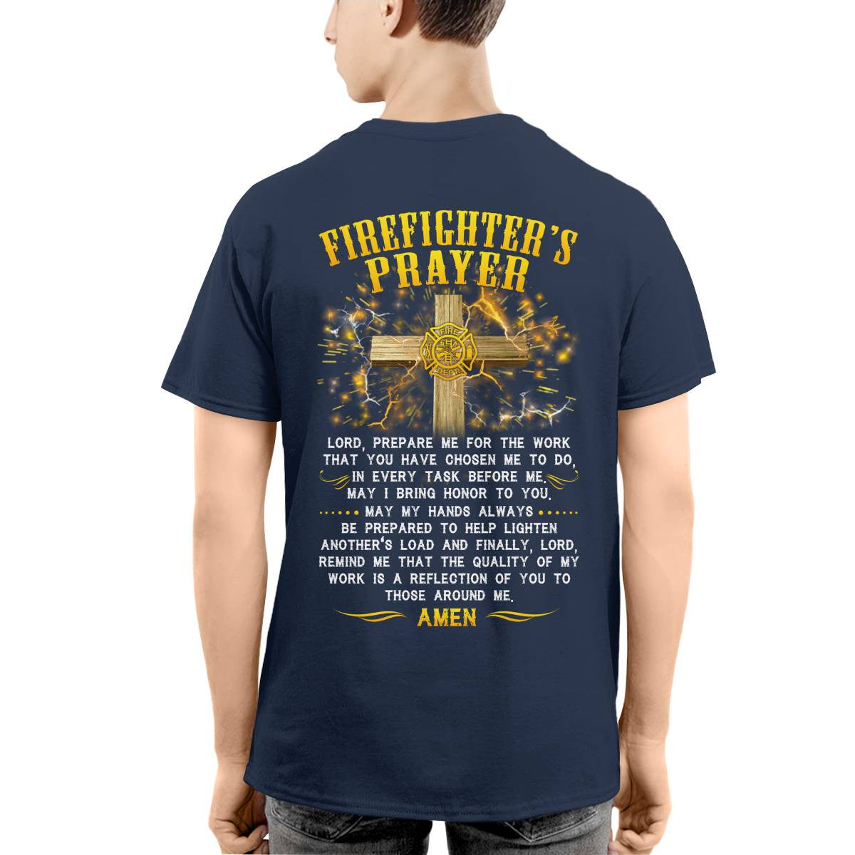 Awesome Firefighter's Prayer-T-shirt - grunx260804-0144