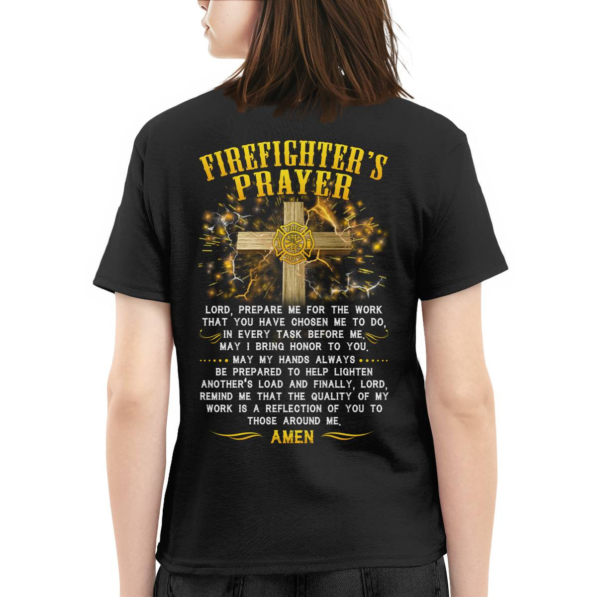 Awesome Firefighter's Prayer-T-shirt - grunx260804-0144
