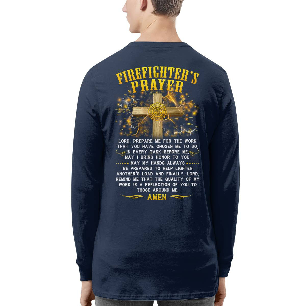 Awesome Firefighter's Prayer-T-shirt - grunx260804-0144